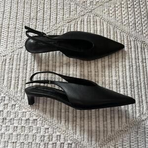 Tony Bianco Charlie Slingback Pump in Black Vintage